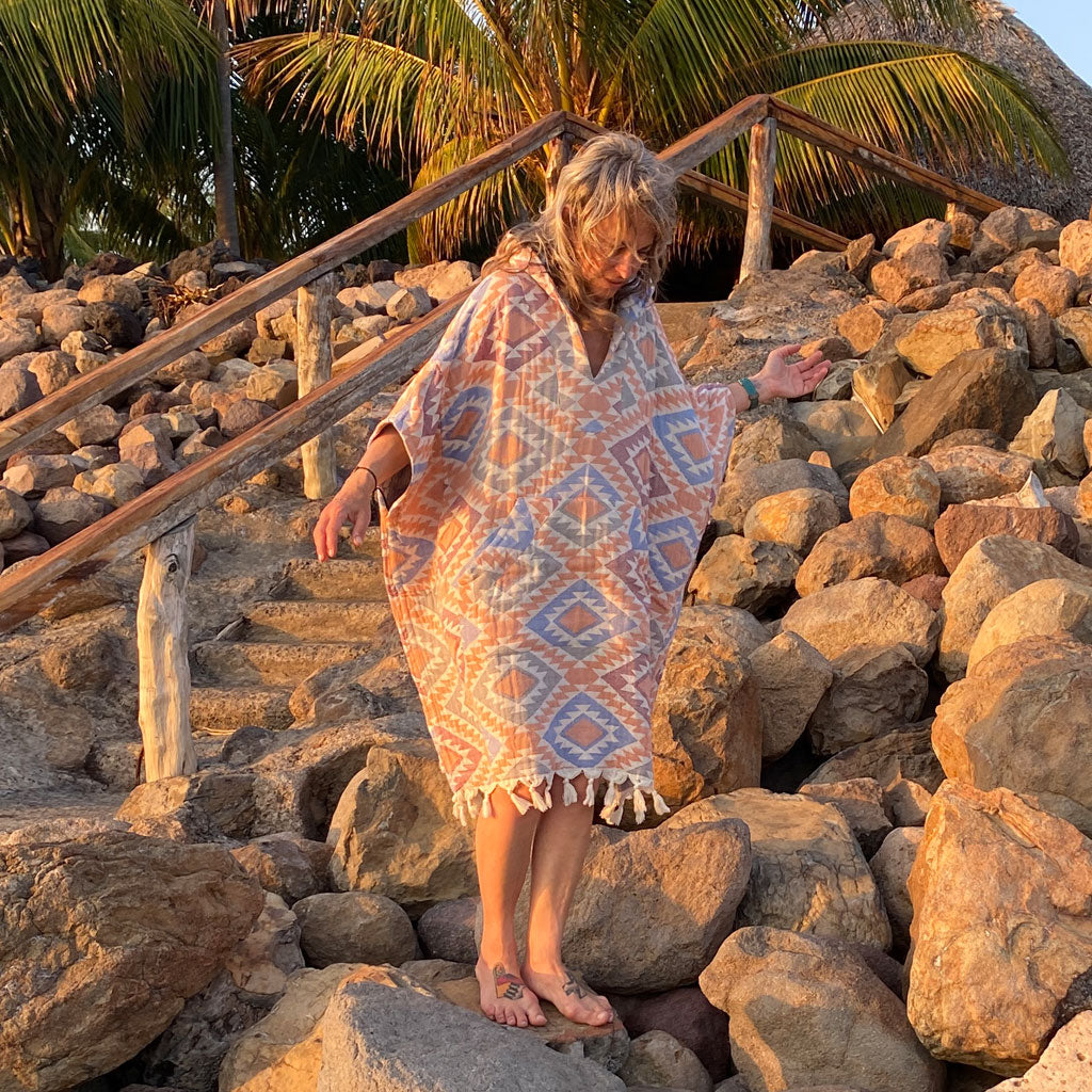 The Dreamland Reversible Poncho - Sedona