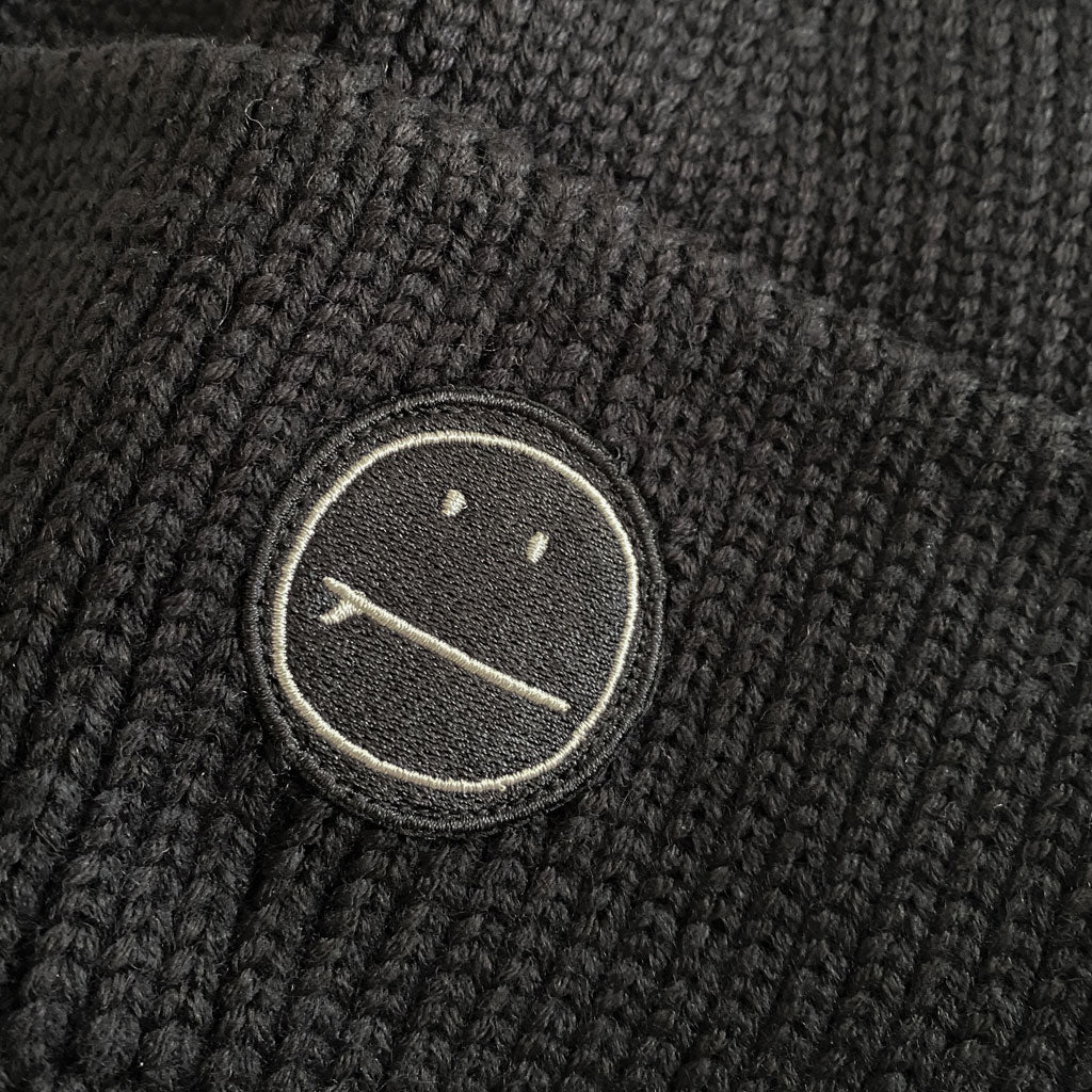 Surfmoji Wool Beanie - Black