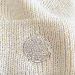 Surfmoji Wool Beanie - Vintage White
