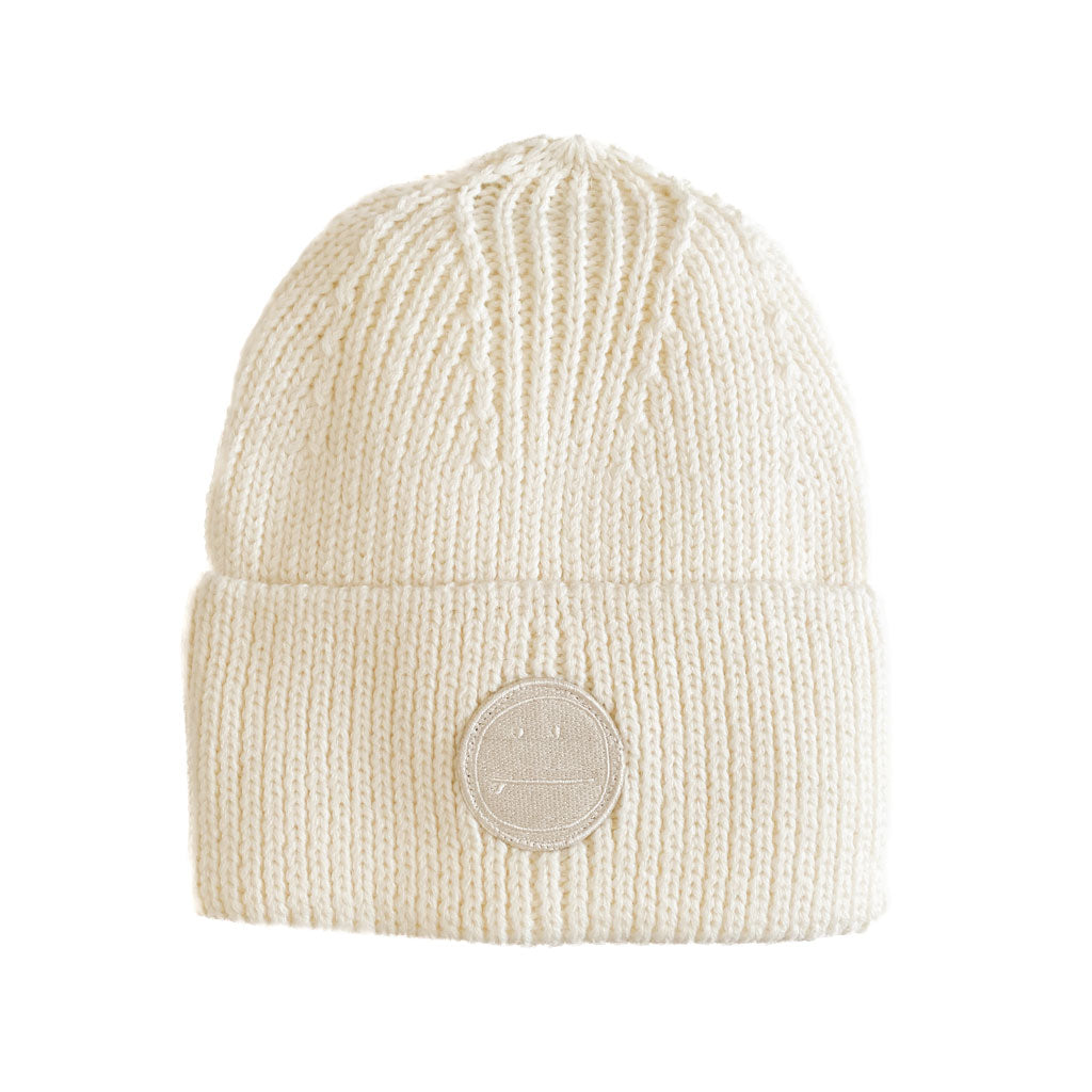 Surfmoji Wool Beanie - Vintage White