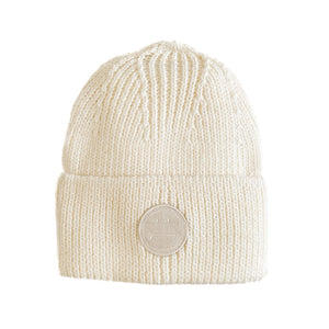 Surfmoji Wool Beanie - Vintage White